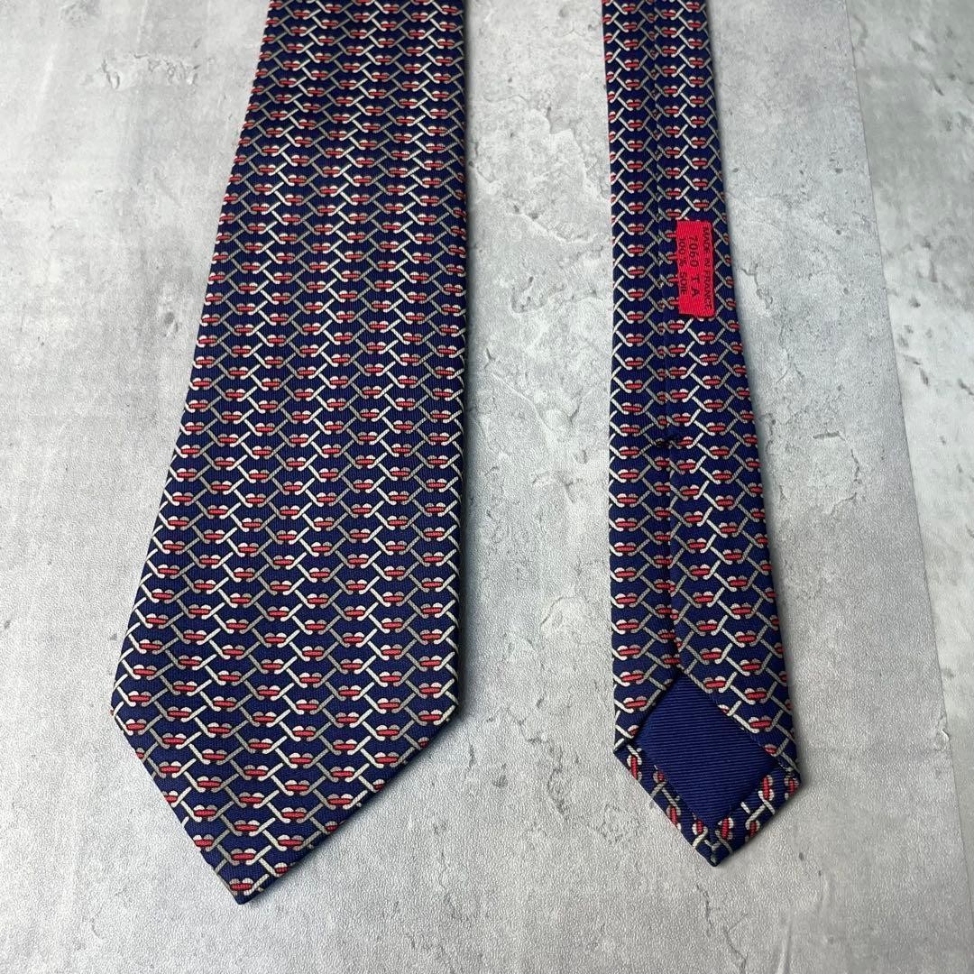 Good Condition HERMES Mysterious Pattern Checkere… - image 2