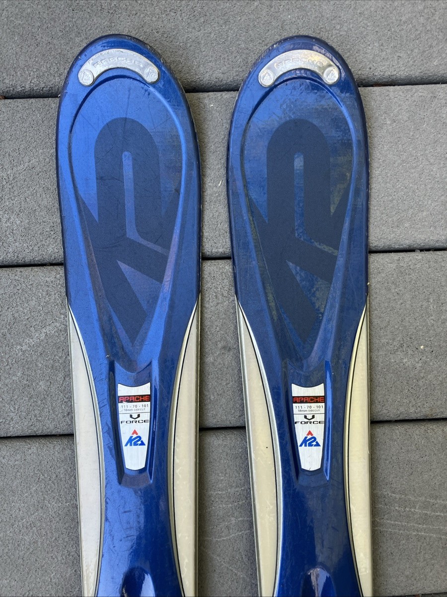 k2 apache v force skis 2005 K2 Apache V-Force Adult Skis with Bindings - 167cm Used
