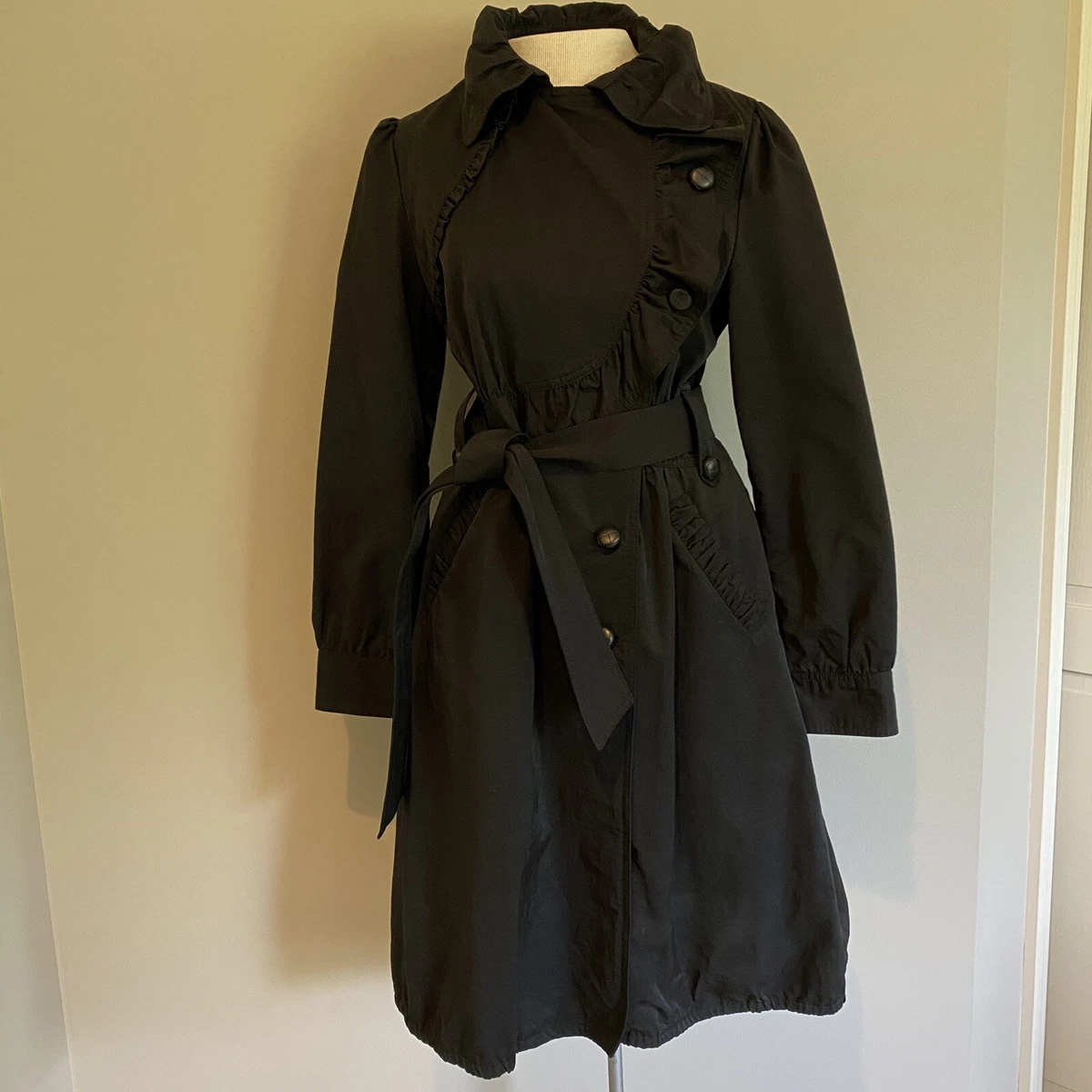 Burberry ruffle store trench coat