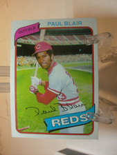 1980 Topps Baseball Card   #281 - Paul Blair - Cincinnati Reds   (95139)