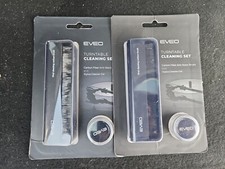 Lot 2 EVEO Turntable Cleaning Set Carbon Fiber Anti-Static Brush Cleaner Gel