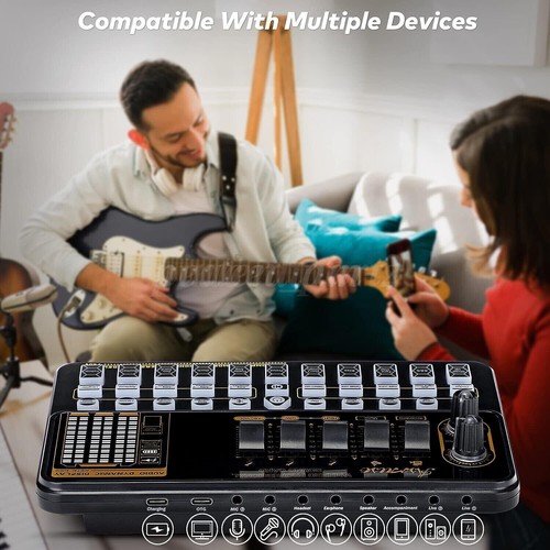 Condenser Microphone Studio Recording Professional Live Sound Card Kit Bluetooth - Picture 7 of 21