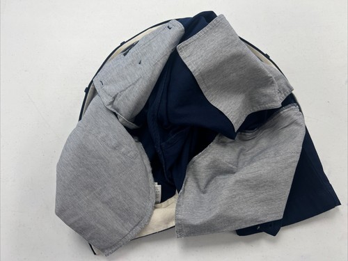 J Crew Men's Navy Blue Solid Cotton Blend Khaki Pants 38X32 $98 - Picture 4 of 8