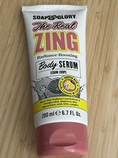 2)SOAP & GLORY THE REAL ZING RADIANCE-BOOSTING BODY SERUM ENERGISES THE SKIN 6.7