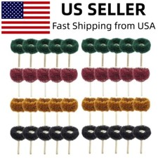 40 Metal Polishing Buffing Wheel Burr Kit Rotary Tool Accessories Set For Dremel