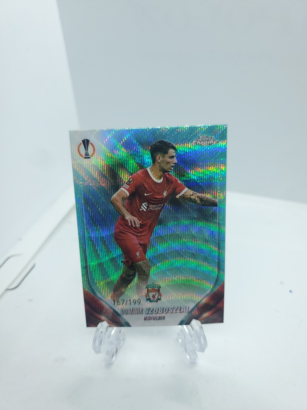 2024 Topps Chrome Soccer Dominik Szoboszlai #119 Neon Green /199