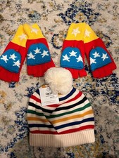 Lots Of Hanna Andersson NEW Two Sets Of Mittens Size M  One Beanie xl 