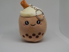Cute Boba Tea Plush Keychain   Soft boba Tea Toy Charm
