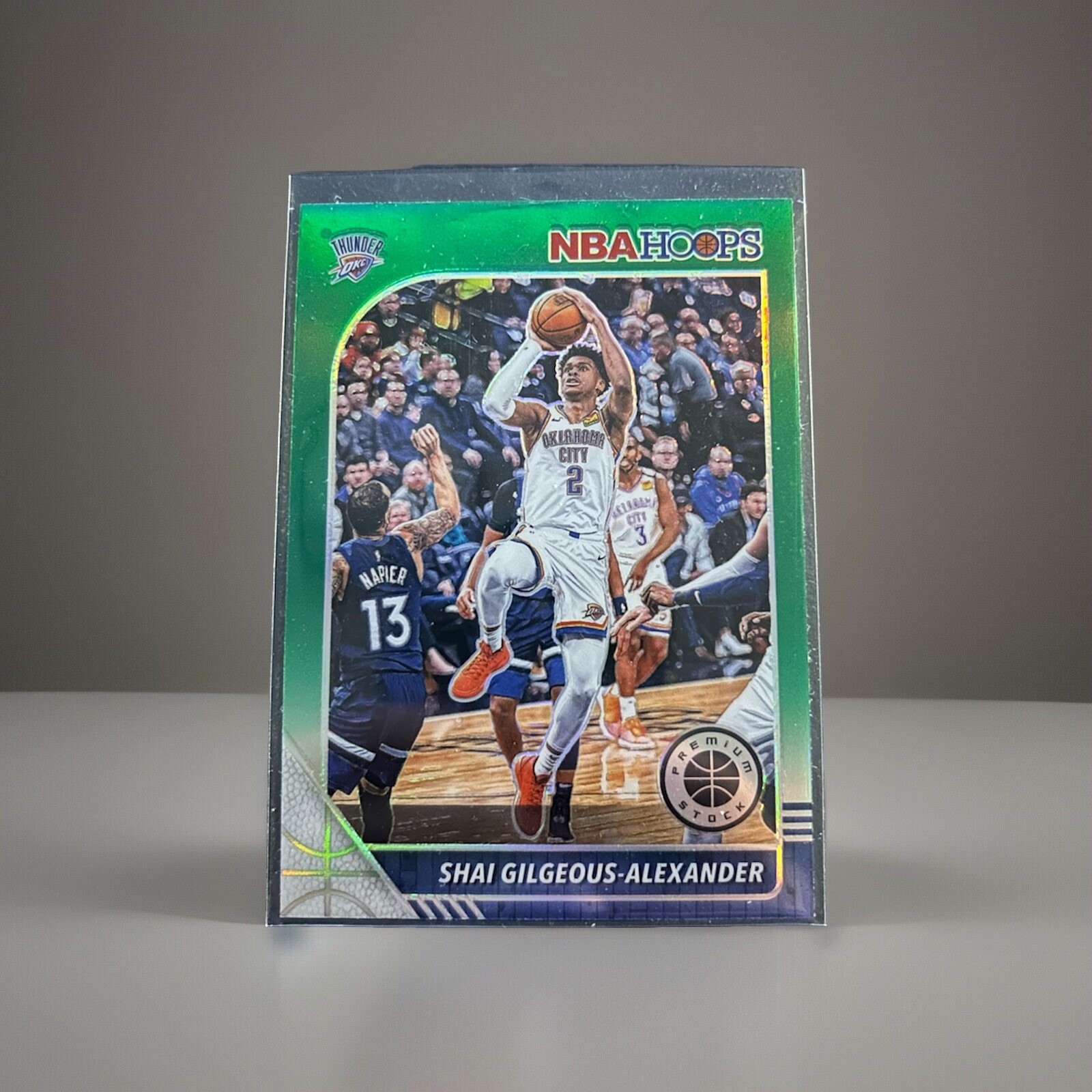 2019-20 Panini NBA Hoops Premium Stock - Shai Gilgeous-Alexander #80 Green Prizm