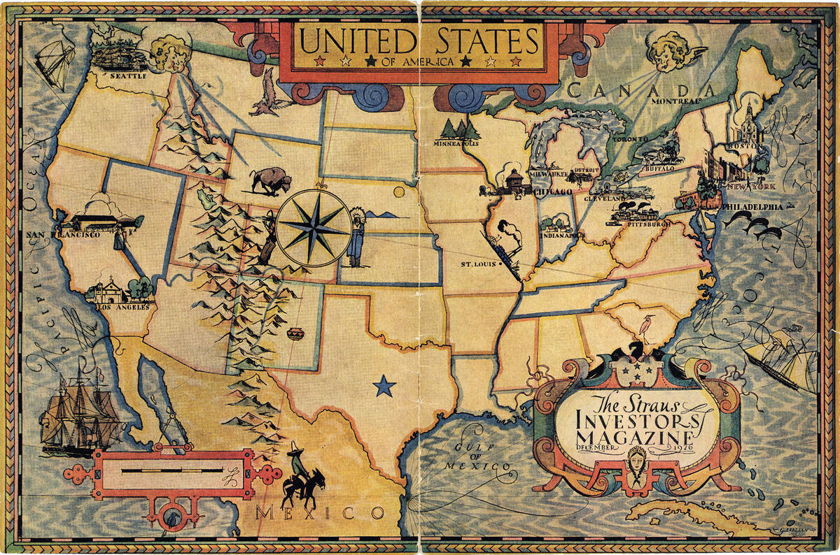 1920 USA United States of America Map Vintage Look Historic 1920 USA United States of America Map Vintage Look Historic