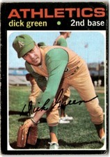 1971 Topps #258 Dick Green Good