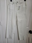 Giani Bini Junior Size 12 High Rise Split  Front Straight Leg  Jeans White — photo 7