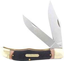 Schrade Old Timer 5 14 Folding Hunter 2 Bladed Wleather Sheath 25ot New