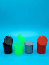 6 Dram 12PACK  4 COLORS 24ML  Squeeze Pop Top Bottle Smell Proof Storage