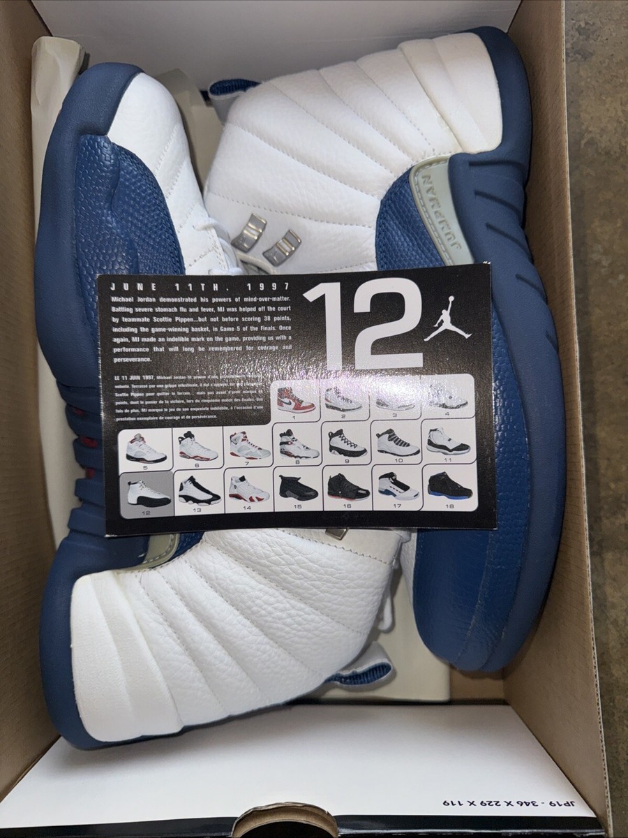 Size Jordan 12 Retro French Blue 2004 DS Never 18 plus years 