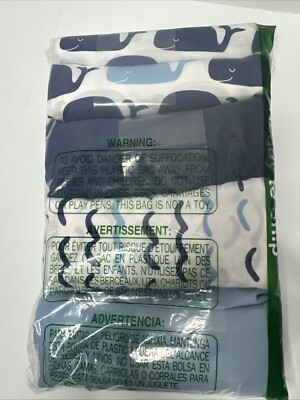 Nautical 4 Pack Print & Solid Microfiber Fitted Crib Sheet Set Blue/White/Navy
