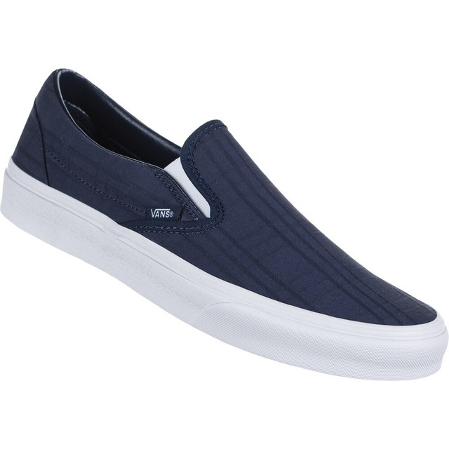 vans tonal plaid slip on