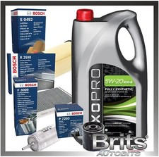 KIT DE SERVICIO para FORD FOCUS MK3 1.0 ECOBOOST BOSCH JUEGO COMPLETO FILTROS Y ACEITE 2012-17