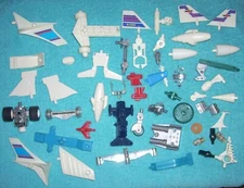 Vintage 1970's Mego Micronauts Vehicle Parts Lot Battle Cruiser Warp Racer