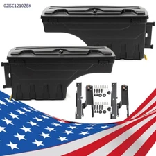 Pair Fit For Ford F-250 F350 Super Duty 2017-2020 Truck Bed Storage Box Toolbox