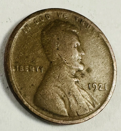 1921 P - Lincoln Wheat Penny - Good Details W-Great Value # LP 1921-P GD