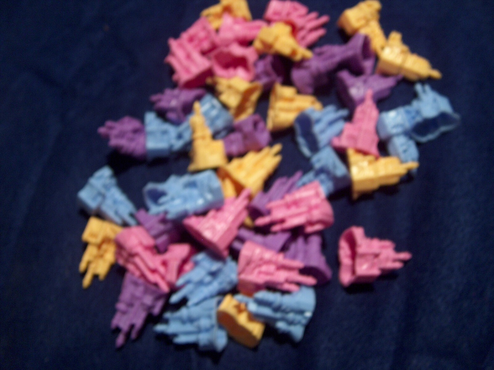 Monopoly Junior Jr DISNEY PRINCESS Replacement Parts Pieces 48 CASTLES