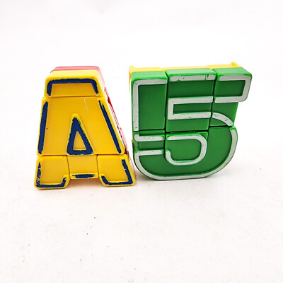 Alpha Number Bots Alphabet Transforming Robot Toys Letters & Number A and 5