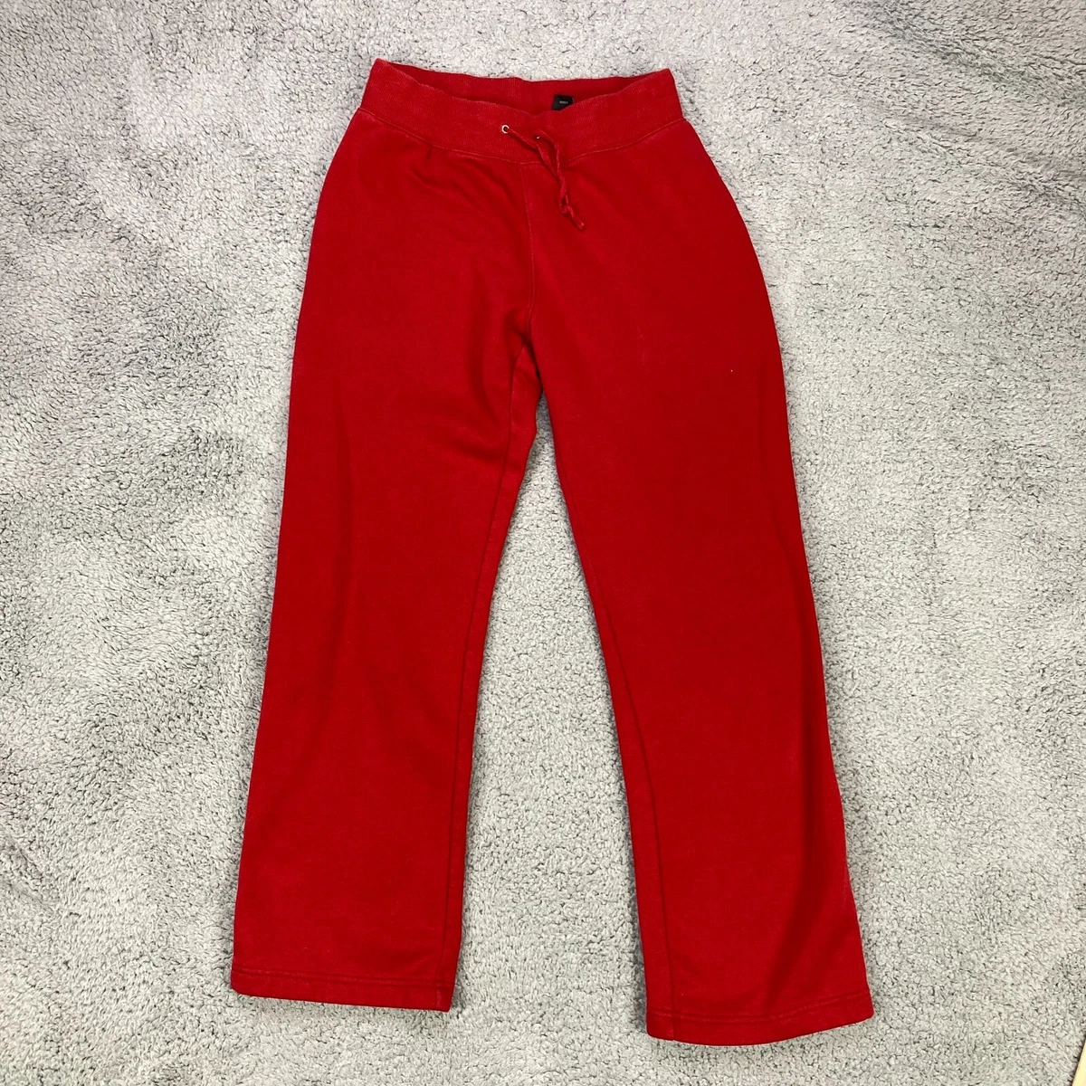 St Johns Bay Active Joggers Womens Petite Size S Red Drawstring Pants