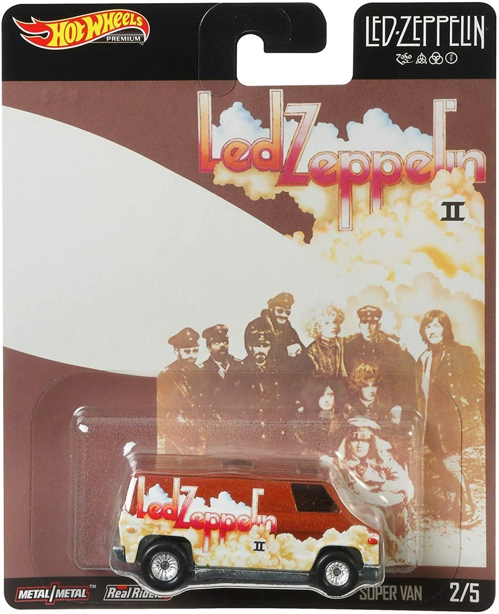 Hot Wheels GJP75 Led Zeppelin Set of 5 Collectible Die-Cast