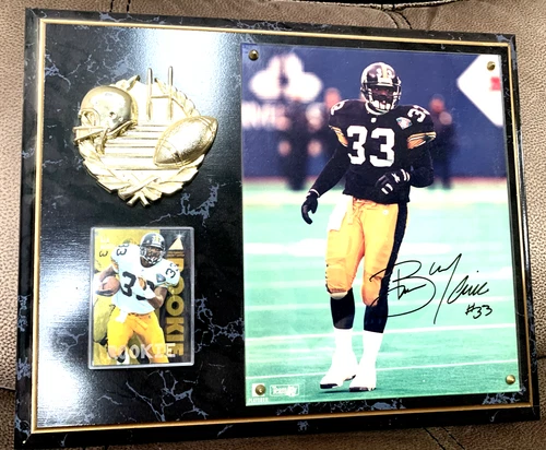 Vintage Pittsburgh Steelers Bryon "Bam" Morris Signed Photo with COA