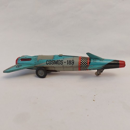 Vintage 1975 Rare Romania AGATEX Friction Rocket Space Cosmos Tin Toy - Picture 2 of 22