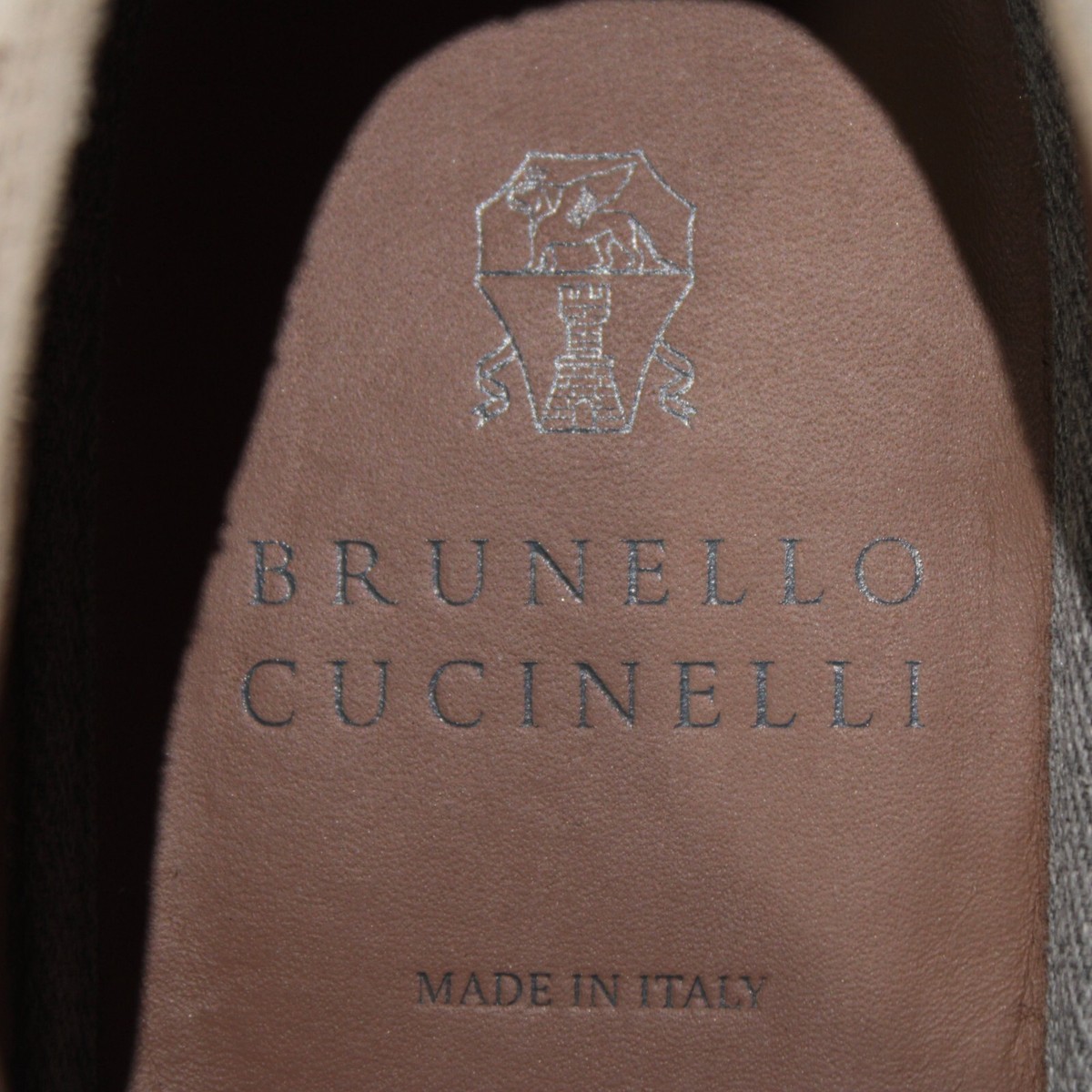 Brunello Cucinelli NWB Suede Derby Shoes Size 42 9 US in Light Grayish Beige BRUNELLO CUCINELLI Suede Derby Dress Shoe | Sam Malouf  main image 3