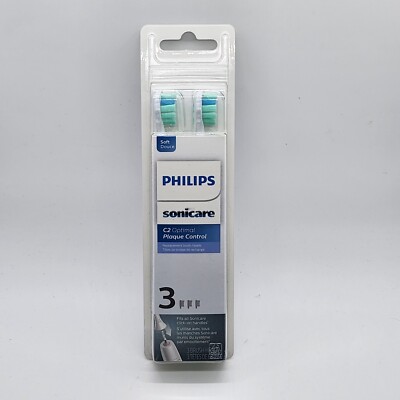 Philips Sonicare (3)  Genuine C2 Optimal Plaque Control Toothbrush Heads NEW!