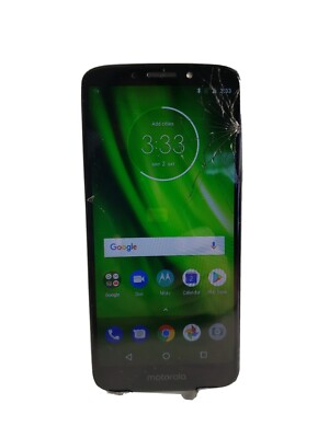 ''READ''Motorola g6 play Xt-1922-9 UNLOCKED  Navy Blue Smartphone cracked