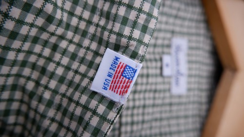 Steven Alan USA small plaid green shirt - Picture 14 of 16