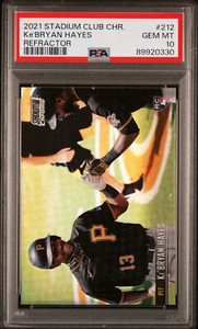 2021 Topps Stadium Club Chrome Refractor Rookie #212 Ke'Bryan Hayes PSA 10 GEM