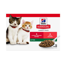 Wet Cat Food Variety Pack for Kittens, 2.9Oz Can 12Pk 14.29 per gallon