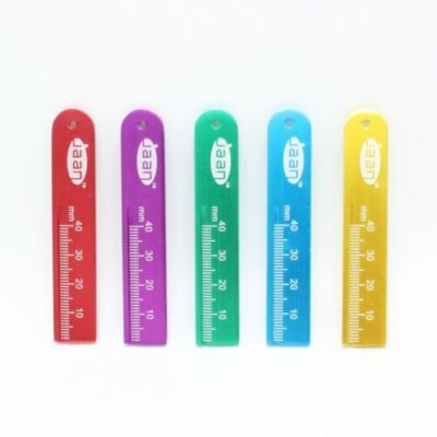 10 Pcs Aluminium Dental Endo Rulers Span Measure Scale Endodontic Dentist Tools