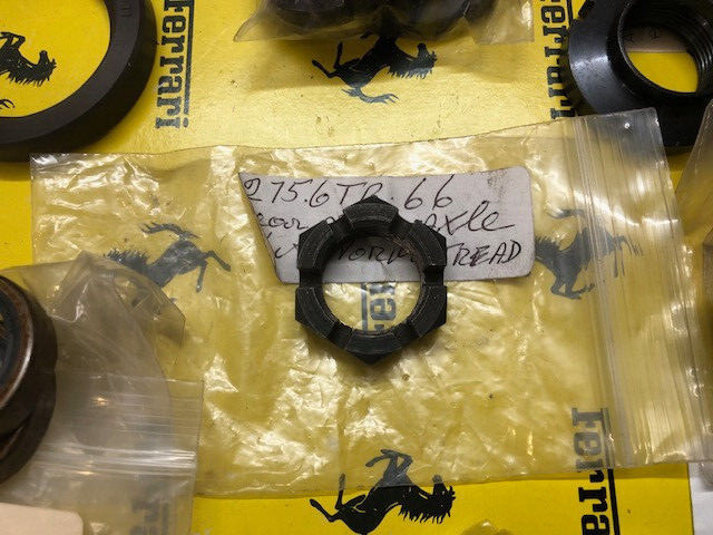 Ferrari 330 275 365 cluster ring nuts A/C idler pulley seals lot OEM