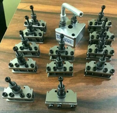 Quick Change Toolpost Set 13 Pcs set T37 for Lathe center height90-115-christmas