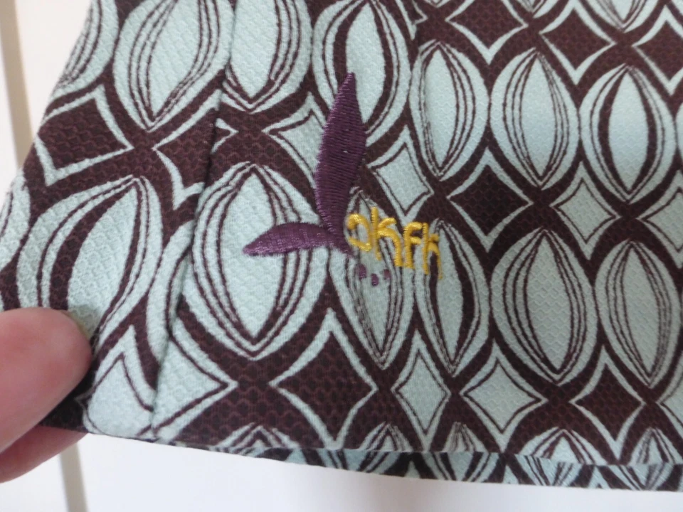 Skunkfunk Hosenrock Erleaga Gr. 4 / 40 Taschen weit Braun Türkis Struktur Neu - Bild 2 von 4