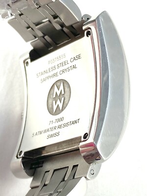 Michele MW2 Diamond Bezel Watch Model 71-7000 Stainless Band  display picture 1