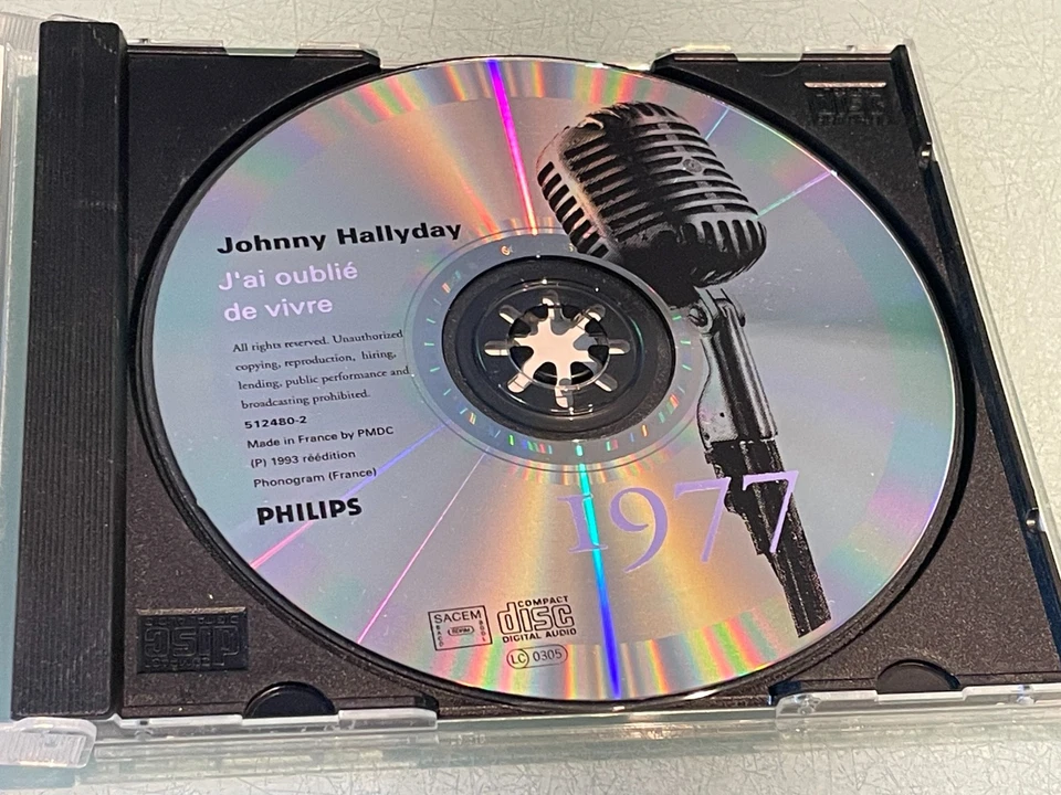 Johnny Hallyday - Vol. 18: J'ai Oublié De Vivre - CD Album - 1977 France - Image 3 of 4