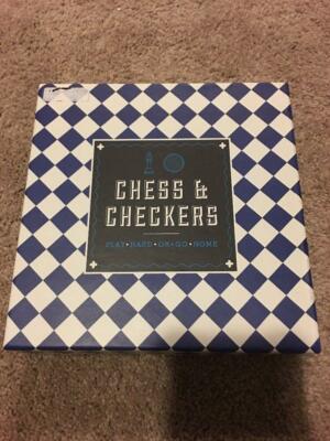 Chess & Checkers Gift Set by Bell and Curfew Play Hard or Go Home CheckMate FUN