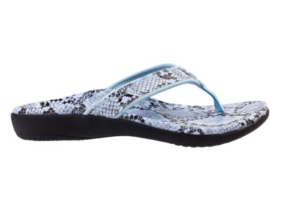 Spenco Yumi Nuevo Snake Women's Orthotic Sandal Light Blue