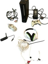 Xbox 360 Elite console box 120GB HDD controller cables Wifi adaptor headphone
