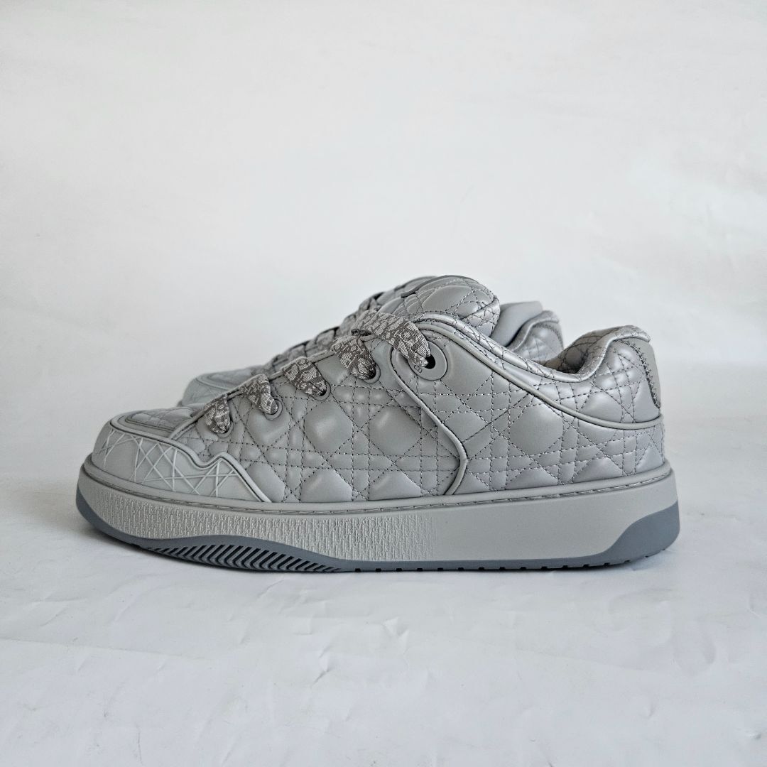 Dior B9S Skater lowtop sneakers in Gray Leather, size 45 | eBay