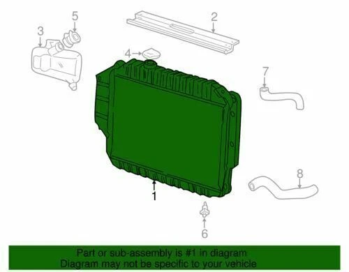 Conjunto de radiador Econoline genuino Ford 1997-2014 E-150 E-250 E-150 9C2Z-8005-A Foto 2 de 2