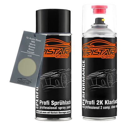 Autolack 2K Spraydosen Set für MG Morris Roewe Rover Triumph LCA Lunar Grey