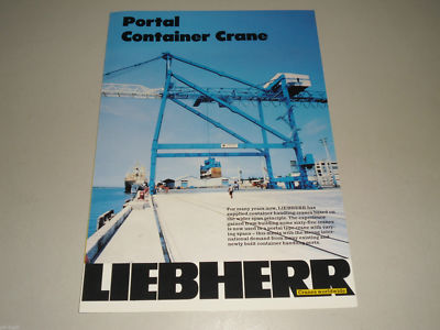 Prospekt Brochure Liebherr Portal Container Crane Stand 10/1979